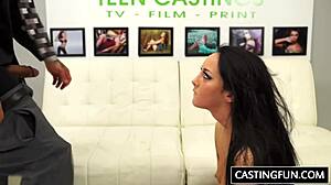 teen sabrina banks nailed hard at casting