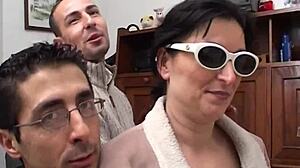 Naughty Italian milf takes wet cock in tight hole