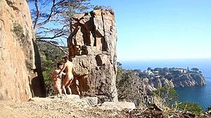 Hot Couple Caught in Outdoor Sex on Public Path