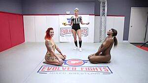 Can Andre Shakti outlast Paris Love in orgasm wrestling challenge?