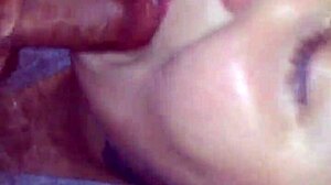 Fat Wife Swallows Cum After BJ!