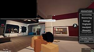What a lucky day with muff diving and creampie in roblox condo
