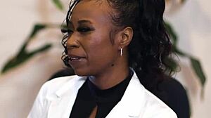 she's giving a wet nuru massage with her big tits...