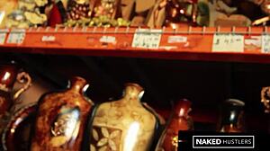 Curly Haired Latina College Girl Sucking Black Dick In Public For Fun!