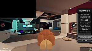 What a lucky day with muff diving and creampie in roblox condo