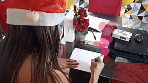 Esperando Peru de Natal Delivery in Sexy Solo Flash