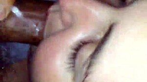 Fat Wife Swallows Cum After BJ!