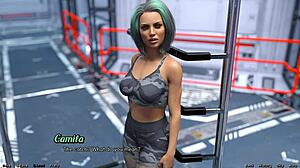 stranded in space, military girl with huge tits craves my cock