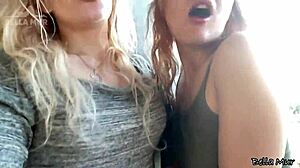 feeling playful outside with my curvy redhead classmate, wanna join us?