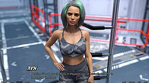 stranded in space, military girl with huge tits craves my cock