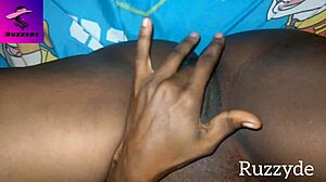 touching her unwashed creamy early morning pussy