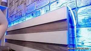 Japanese Babe Fingers Shaved Pussy in Solo Webcam Show