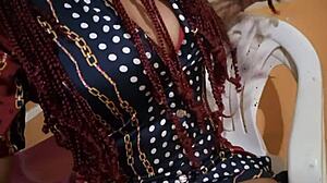 dude, la novia de mi compañero wants to fulfill a fetish, touching herself sexy at work! 😍