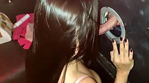 Latina Sucks Monster Cock In Glory Hole