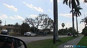 Ashley Stone Explores The Neighborhood Pool