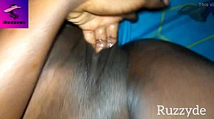 touching her unwashed creamy early morning pussy