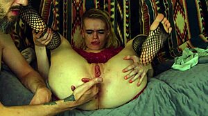 Tiny goth girl just sucks and fucks massive cock