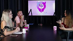 Hey, check Charllottye in sheer red lingerie for Brazilian glamour! 😍