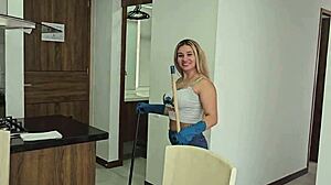 Karen Sleent Fucks Boss Cowgirl