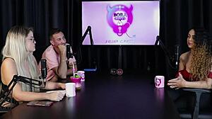 Hey, check Charllottye in sheer red lingerie for Brazilian glamour! 😍