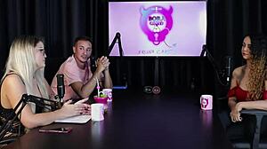 Hey, check Charllottye in sheer red lingerie for Brazilian glamour! 😍