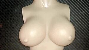 Dolly begs for anal while I squeeze her tiny tits hard! 😈