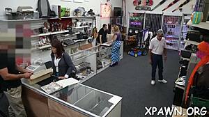 Sex In Shop Rough Blowjob Happening