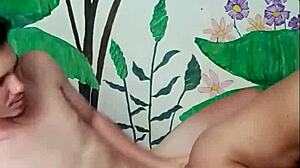 my stepbrother screws me missionary with stepfathers nearby