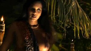 Sensual Brunette Teases with Slow Undressing