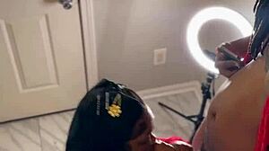 a postal worker sorting mail in a busy office environment