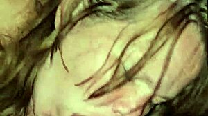 The wife spits on the cock, moans loudly, and deepthroats passionately.