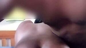 Mature black guy fucks step sister after massage