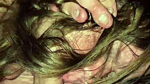 The wife spits on the cock, moans loudly, and deepthroats passionately.