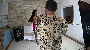 IARA ALVES GETS SHAVED PUSSY SPREAD WET AND BAREBACK FUCKED