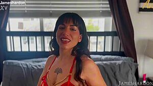 Mikki Silveira gets intense pounding with big black cock.