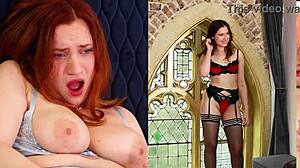 essex redhead squirts hard after teasing with wand!