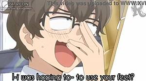 teen tricked into footjob fetish in classroom setting