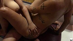Wild Lesbian Girls Tribbing And Sharing Dildo Till Cum