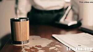 Office Bimbo Tiffany Watson Climbs Dicks for Ladder Success