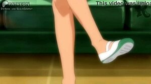 teen tricked into footjob fetish in classroom setting