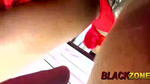 Father Christmas enjoys a lovely moment in the bedroom