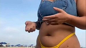 Fiz O Cara Ficar De Pau Duro Na Praia