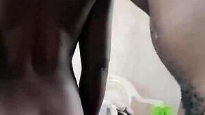 Mature black guy fucks step sister after massage