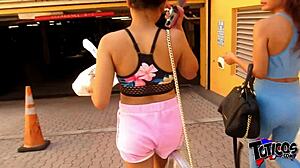 Interracial Threesome with Latina and Filipina Teens at South Beach Airbnb