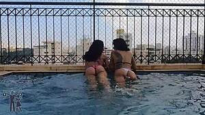 Hey, why not fuck in public at the pool for revenge?