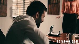 Office Bimbo Tiffany Watson Climbs Dicks for Ladder Success