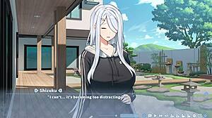 shizuku tricks me into a sneaky footjob in summer clover 3 hentai game. it’s wild!