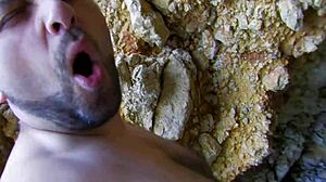 Emotional Moaning Orgasm During Skinny Pussy Fucking at Beach