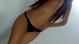 I watch Rosmeri Marval dancing topless as a Latina beauty