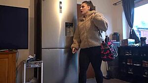 Big Butt Stepsister Rides Cock For Workout